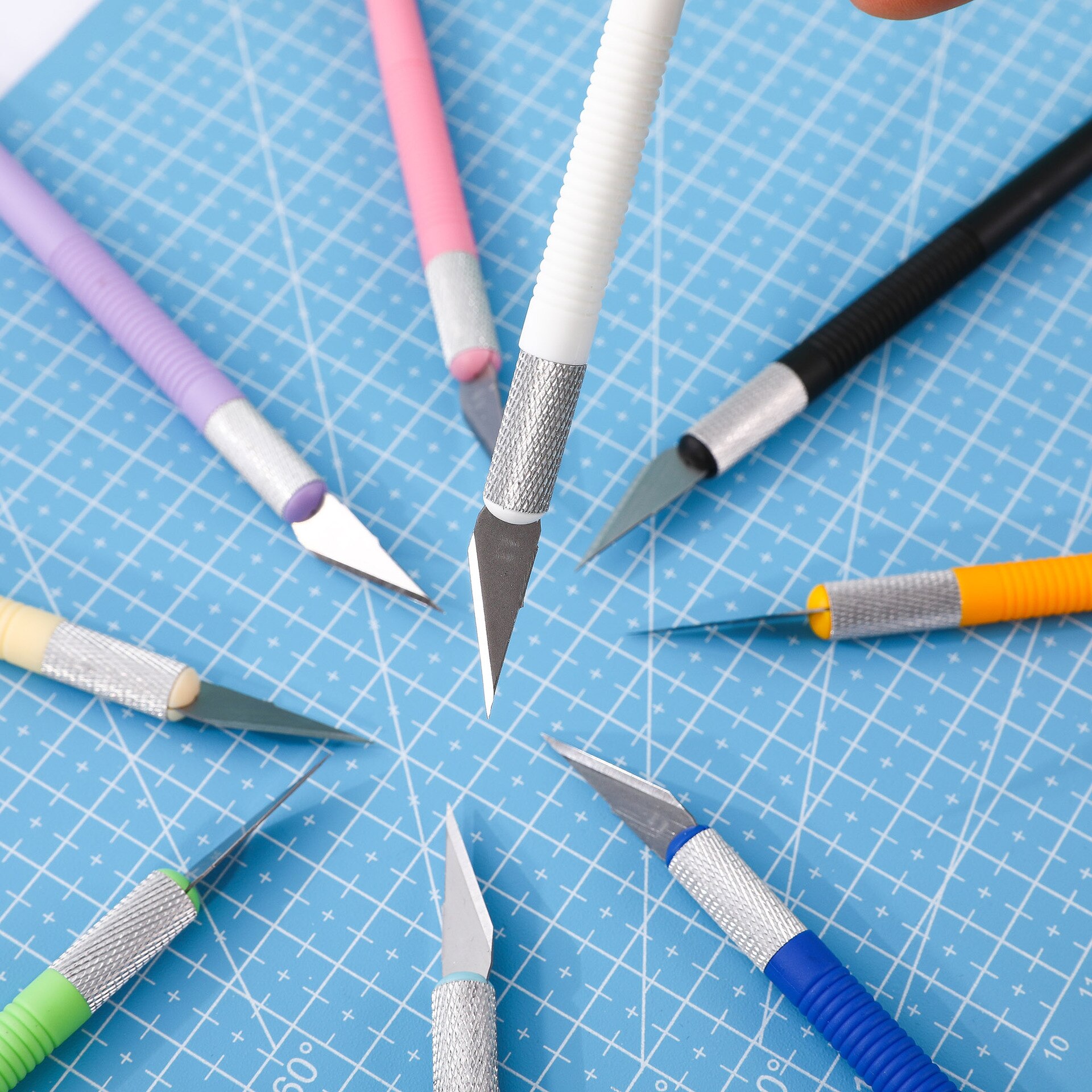 DIY Utility Knife Carving Metal Scalpel Knife Tools Knife Scalpel Stationery Wood Paper Cutter Craft Pen Engraving Cutting Suppl