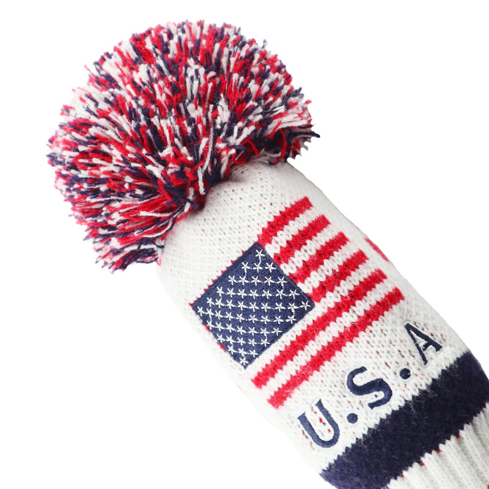 Golf Club Headcovers Driver Fairway Hybird 3Pcs/Set USA Knitting