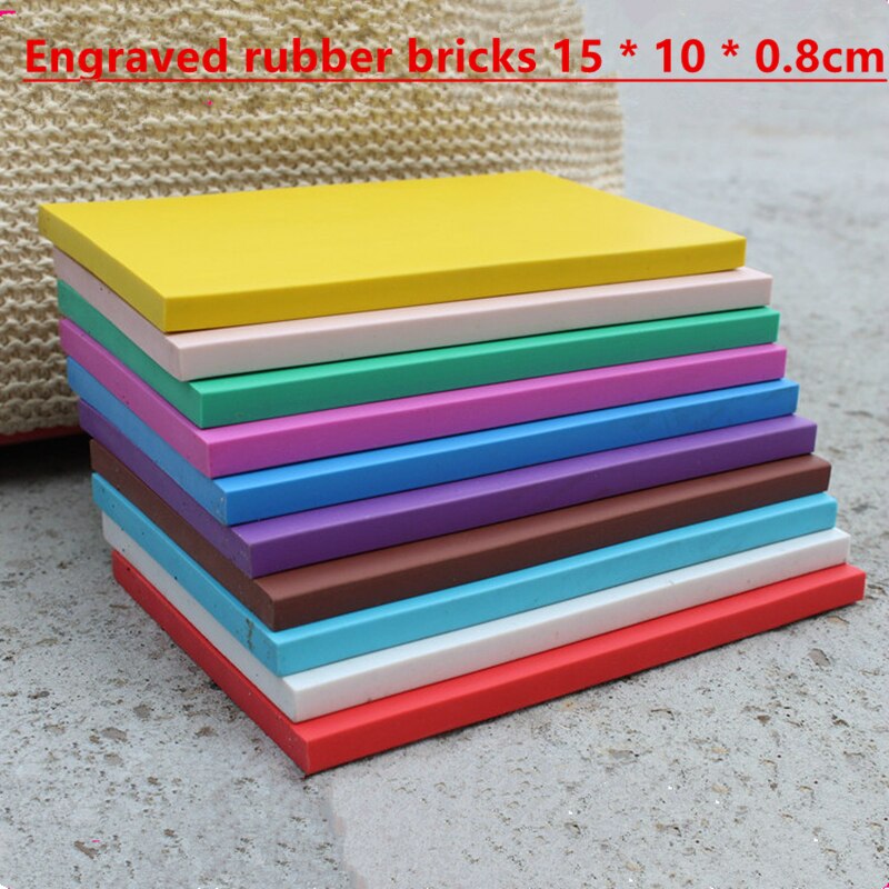 De kleur graveren rubber bricks carving gewijd grote rubber 15 cm x 10 cm x 0.8 cm Postzegels voor Scrapbooking