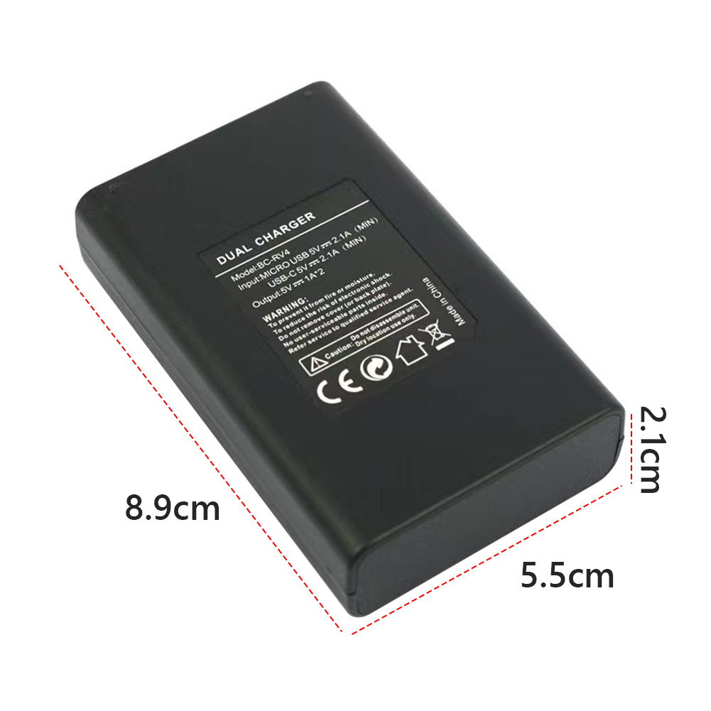 Batterijlader met dubbele poort Laadstation met dubbele poort Ringbatterijlader Dock voor Ring Stick Up Cam-batterij