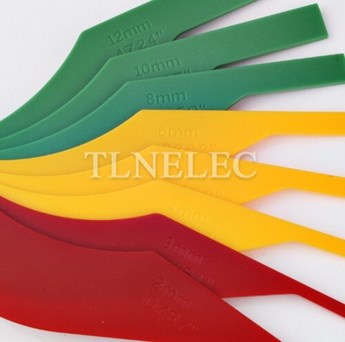 Brake Pad Scale Brake Pad Thickness Ruler Brake Pad Measuring Instrument Wear Measuring Instrument Brake Pad Measuring Tool