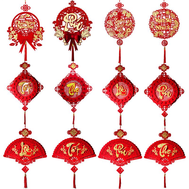 Vietnamese Year Decorations Red Year Home Decoration Spring Festival Decorations Unique Decorative Ornaments Lucky