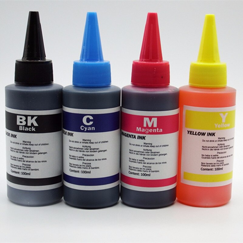 Universele Zwarte Dye Inkt Voor Epson Printers Premium Zwarte Inkt Voor Epson Alle Printer Ciss Gebotteld Inkt Refill Kit: 1 Set
