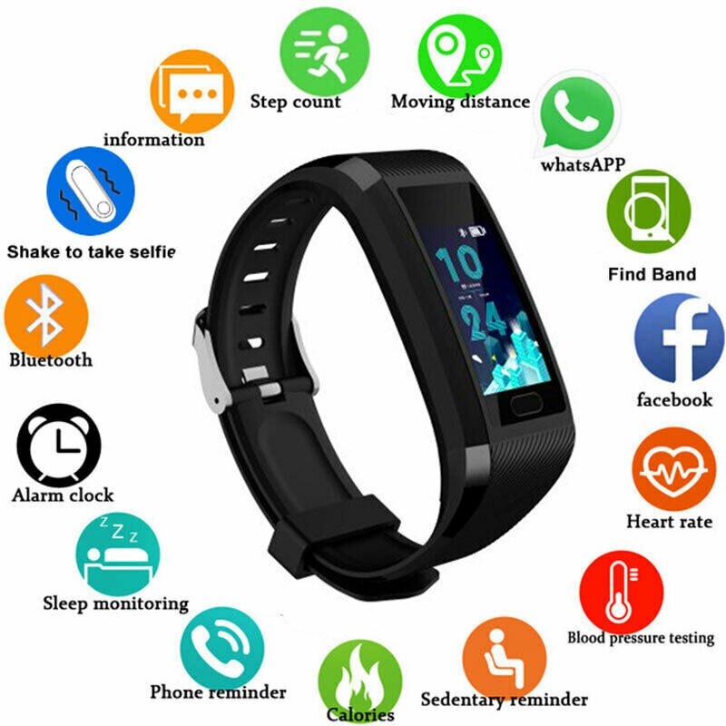 118 Plus Smart Bracelet Smart Watch Fitness watch Tracker Sleep Monitor Weather Forecast Smart Bracelet Waterproof Smartband GPS