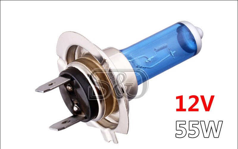 H7 55W 12V Halogen Bulbs Super Xenon White Fog Lights High Power Car Headlight Lamp Car Light Source parking 6000K auto