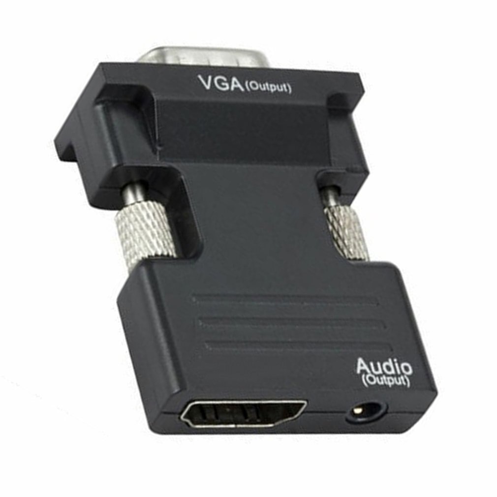 Convertitore HDMI femmina a VGA maschio compatibile con adattatore Audio supporto uscita segnale 1080P per PC proiettore Monitor TV portatile