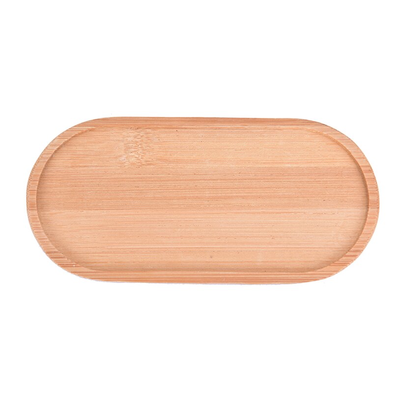 Decoratie knutselen bamboe ronde borden bureaublad bonsai potten potten trays basis bloempotten bamboe standaard: 1