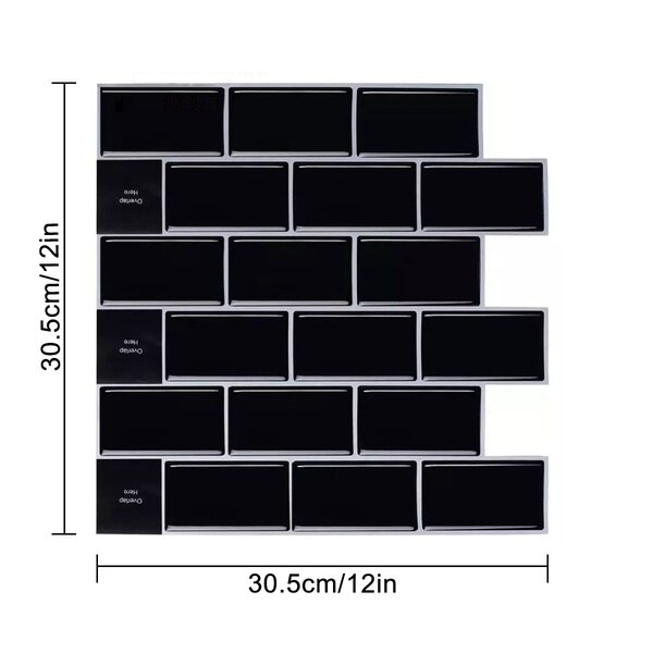 white brick Subway Tile Self Adhesive Wall Sticker DIY Kitchen Bathroom Home Decor 3D adesivo de parede Stone Mosaic Geometric