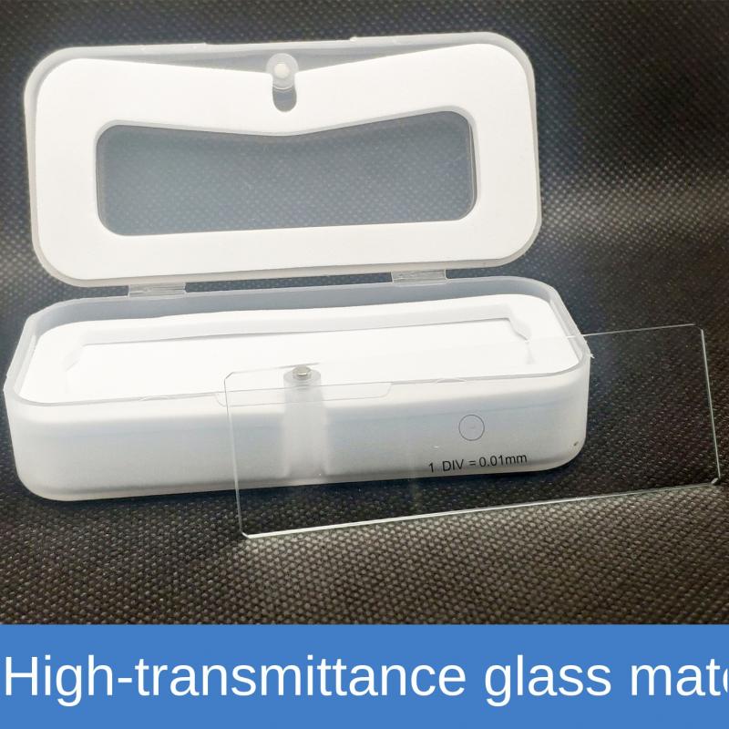 Microscope Accessories Object Micrometer C1 Ruler Measuring Accurate Grid Value 0.01mm a Scale Measuring Scale