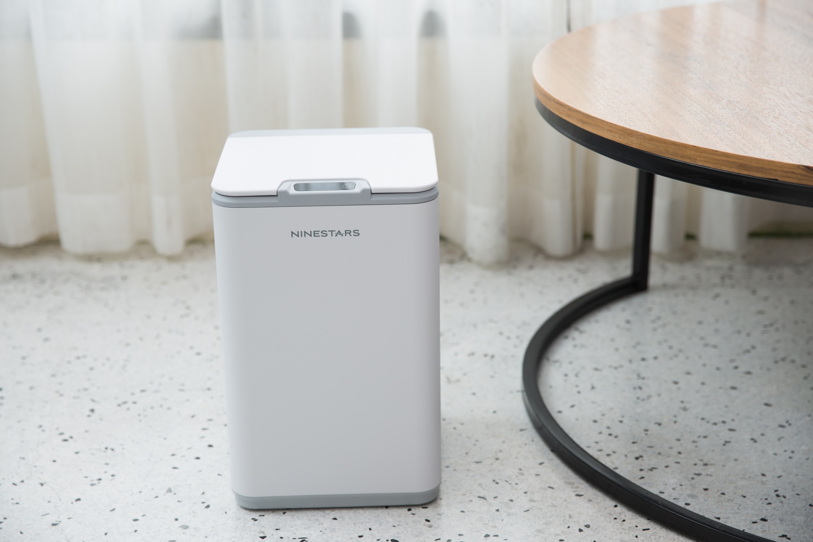 Ninestars 10L automatic trash can plastic waste bin