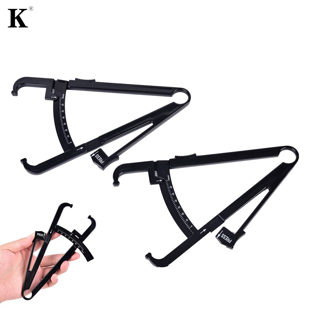 Analizador de grasa corporal, pinza de medición de grasa sebo, tablas de medición de espesor de pliegues cutáneos, medidor de Fitness, lder, 1 ud.
