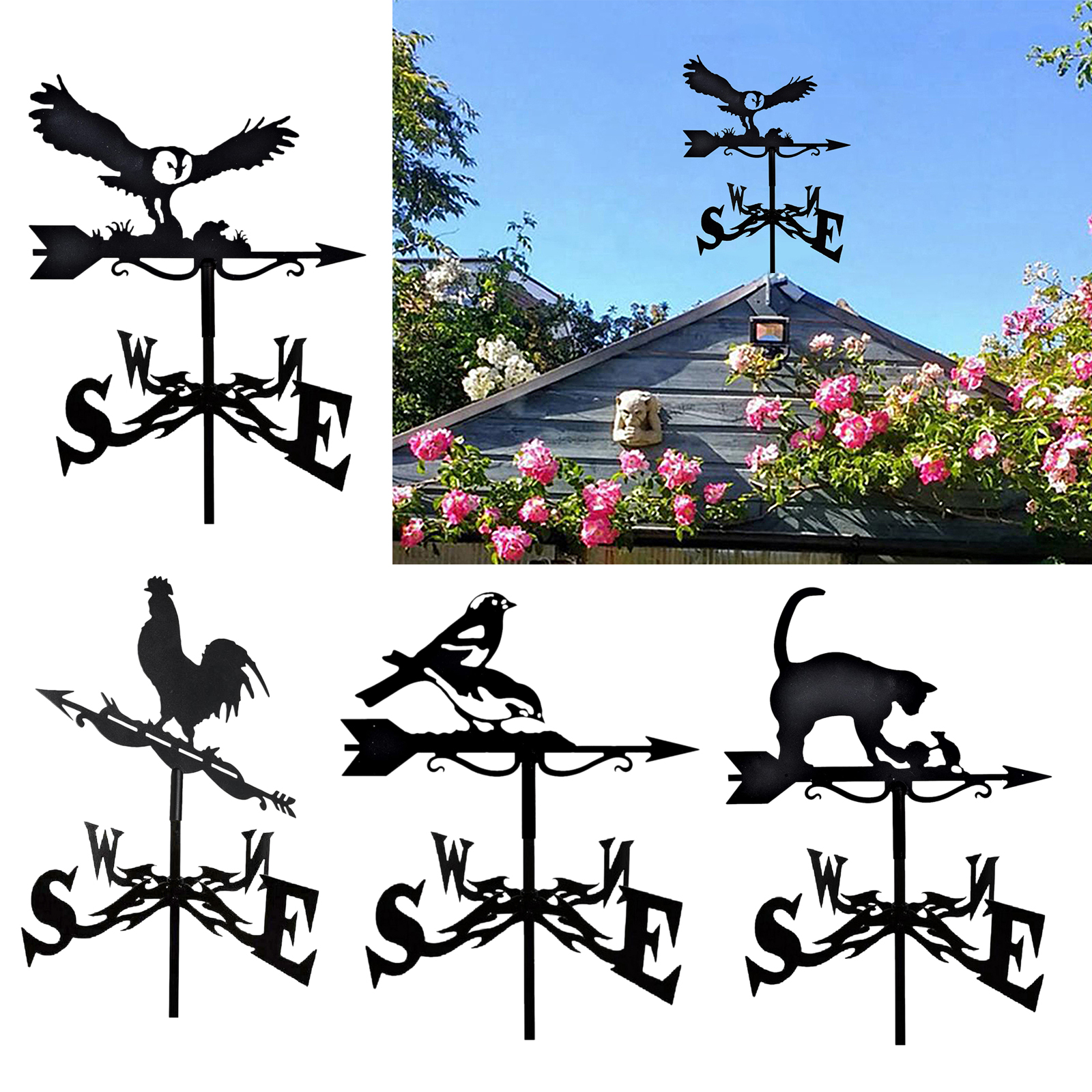 Dak Mount Windwijzer Tuin Stake Windwijzer Wind Richting Indicator