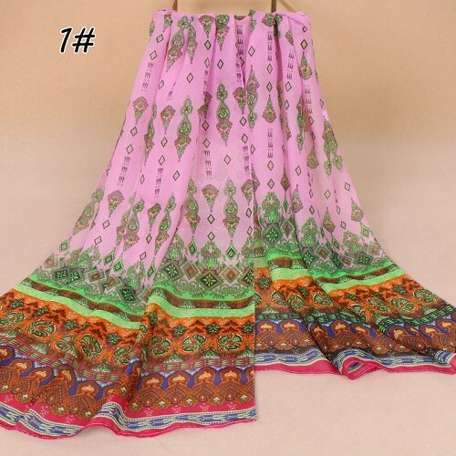 1pc de estilo indio chal de raso estampado seda nueva sensación transpirable chal hiyabs otoño mujer delgada secreto estampado barato bufanda XQ289: 1 pink
