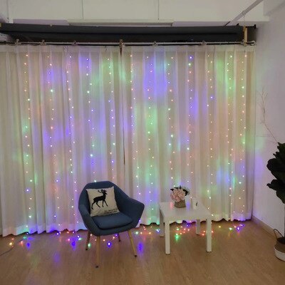 3,5 M Mond Sterne Lampe LED Lampe Schnur eins Weihnachten Lichter Dekoration Lichter Vorhang Lampe Hochzeit Nentern 220v Gebühr licht: bunt