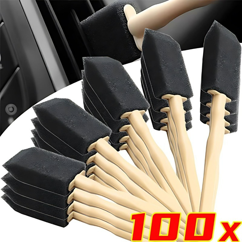 Limpiador de ventilación de aire acondicionado para coche, cepillo de limpieza, cepillo exfoliante para detalles, salida de lavado, plumero, eliminación de polvo, herramienta de limpieza Interior de coche