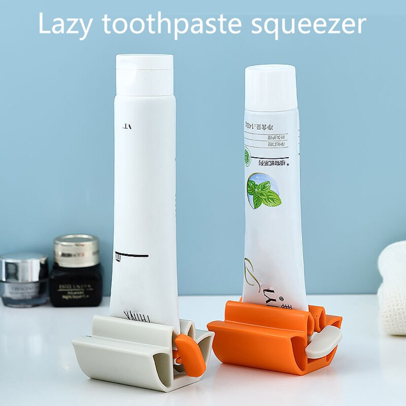 1pc multifunctionele tandpasta dispensers, gezichtsreiniger knijpers, rollende tandpasta knijpertubes, badkameraccessoires