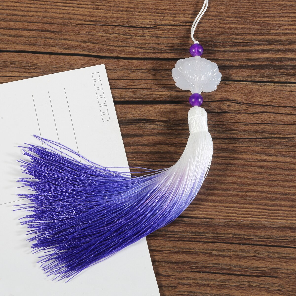 1pc 13cm lotus geleidelijke variatie kwastjes voor doe-het-zelf gordijn ophanging kledinghanger tas huisdecoratie naai-accessoire