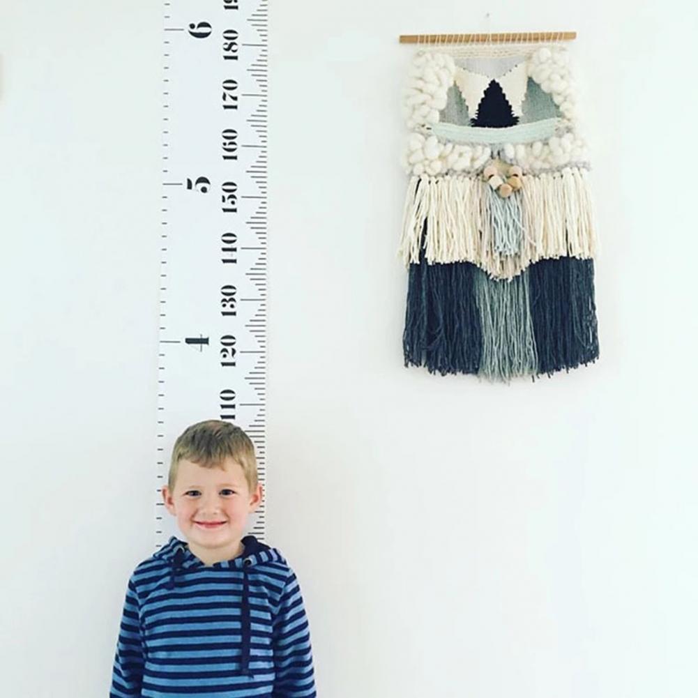 Height Ruler Hanging Waterproof Fabric Kids Height Chart for Nursery Decorative Growth Charts Home Decor