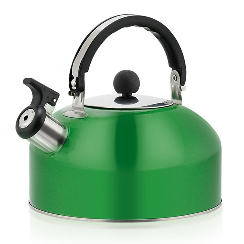 3000ml Household Stainless Steel Kettle Dome Induction Cooker Gas Stove Kettle Flat Bottom Whistle Kettle: gr