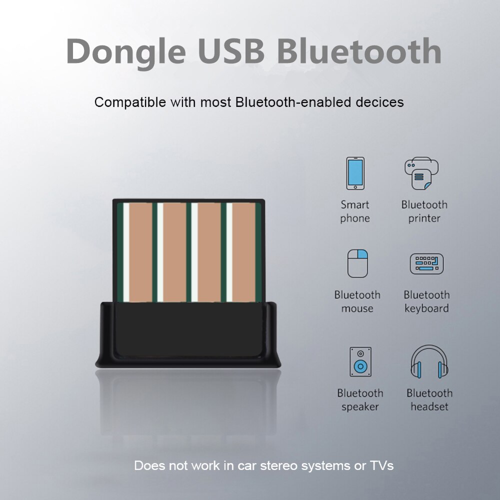 Kebidumei ミニドングルの Usb の Bluetooth アダプタレシーバーコネクタトランスミッタのためのコンピュータ Pc の Windows Macbook OS X