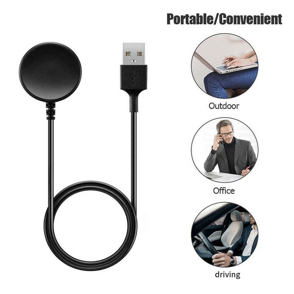 USB Watch Charging Cable Smart Wristwatch Fast USB Charging Cord 1 Meter For Samsung Galaxy Watch Smart Watch Charging Cable