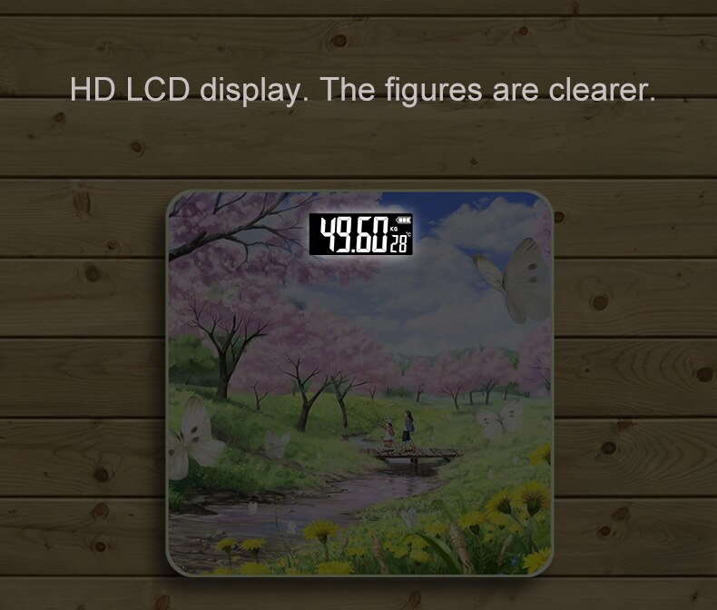 Cartoon digitale badkamerweegschaal body mi weegschaal vloer slimme kamerbalans gehard glas piratenkat kinderweegschaal