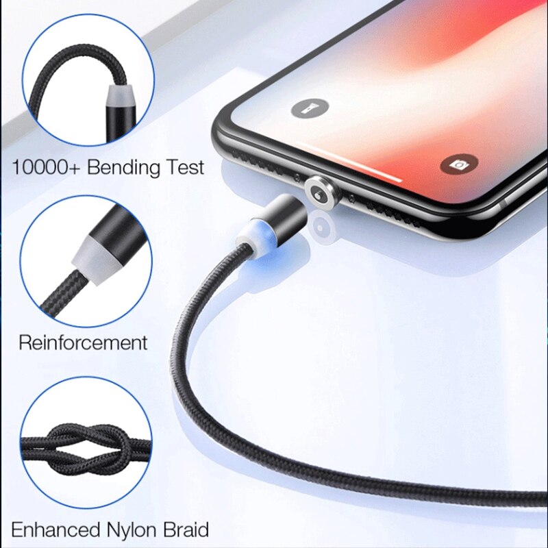 Opladen Micro Usb C Magnetische Kabel 1M Super Telefoon Type-C Magneet Charger Microusb Voor Iphone Samsung Mobiele telefoon Kabels