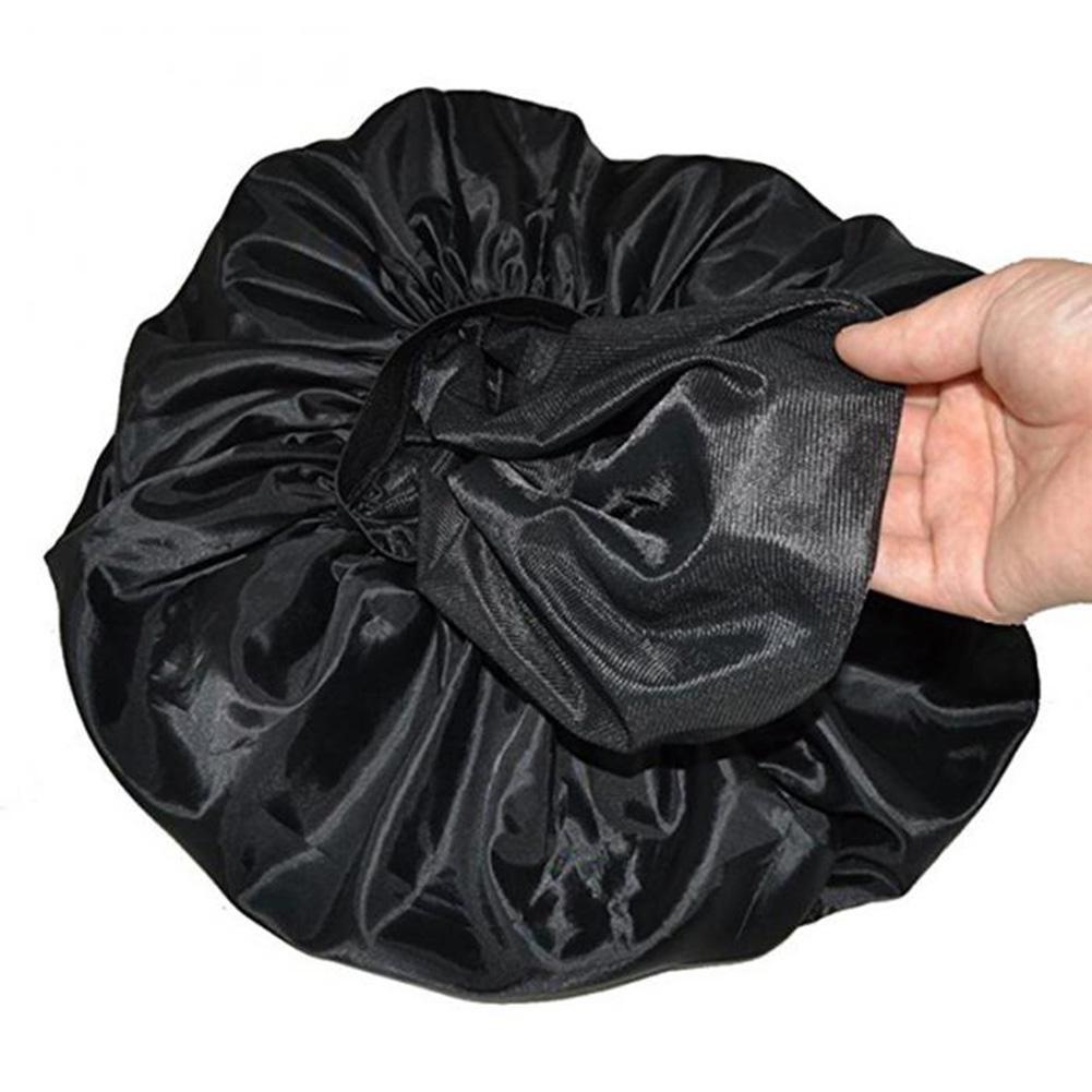 Elastic Shower Cap Super Giant Sleep Caps Waterproof Shower Cap Female Hair Care Protect Hair Large Satin Silk Bonn