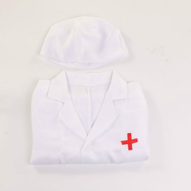 Conjunto de juguetes para médicos para niños, casa de juegos para niñas, simulación de madera de inyección, botiquín, para niños: Doctor clothes