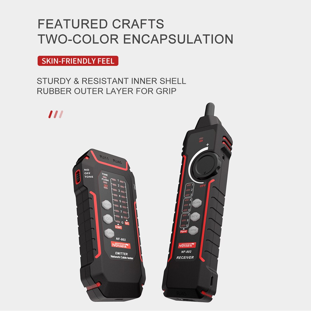 NF-802 Multi-function Cable Tester And Tracker RJ11 RJ45 Cat5 Cat6 LAN Ethernet Phone Wire Finder Poe Test