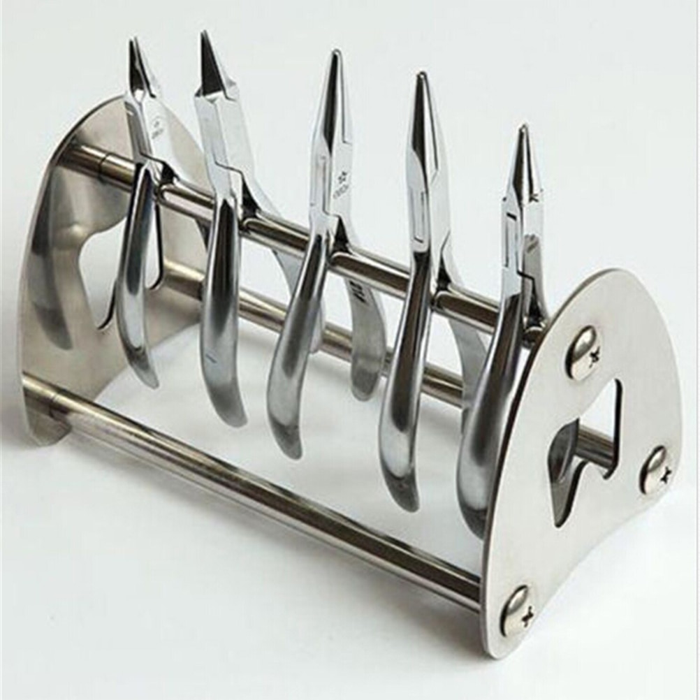 Tandholder i rustfrit stål ortodontisk afskåret tang pincet saks stativ placering rack laboratorieværktøj