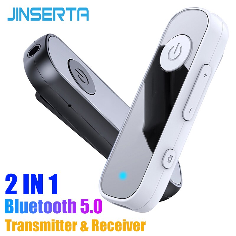 Jinseeta Draadloze Handsfree Bluetooth 5.0 Ontvanger 3.5Mm Aux Jack Adapter Auto Kit Muziekspeler Voor Auto Hoofdtelefoon Speaker