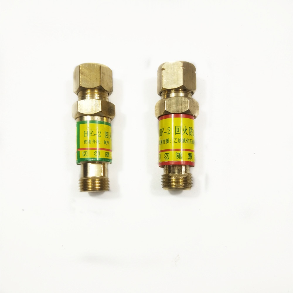 1 par tilbageslagsventil flammeomskifter  m16*1.5 type hf -2 til trykregulatormontering af gassvejsning