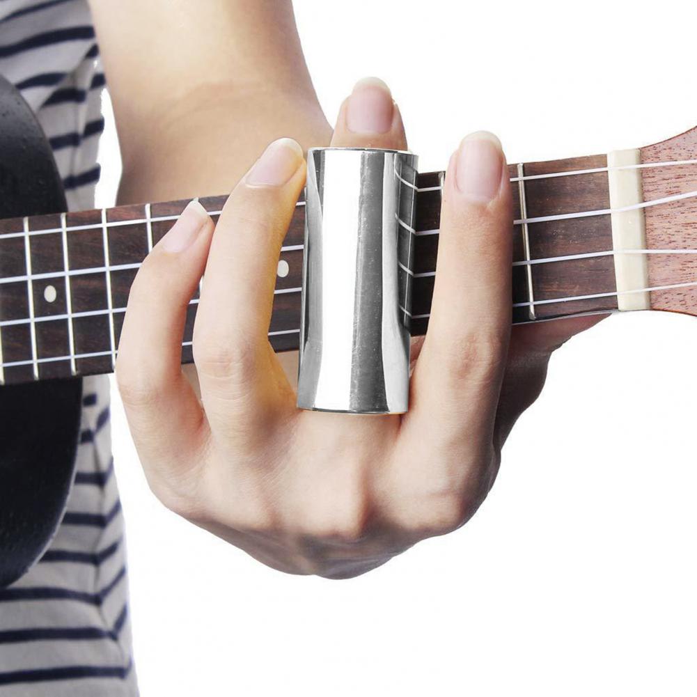 Delicate Compact Herbruikbare Staal Gitaar Slide Finger Picks Instrument Accessoires Gitaar Slide Elektrische Gitaar Slider