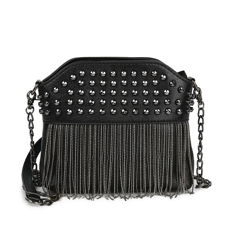 Women's Fringed Crossbody Bag Calm Atmospheric Shoulder Bag Trendy Wild Women's Bag: Style 3