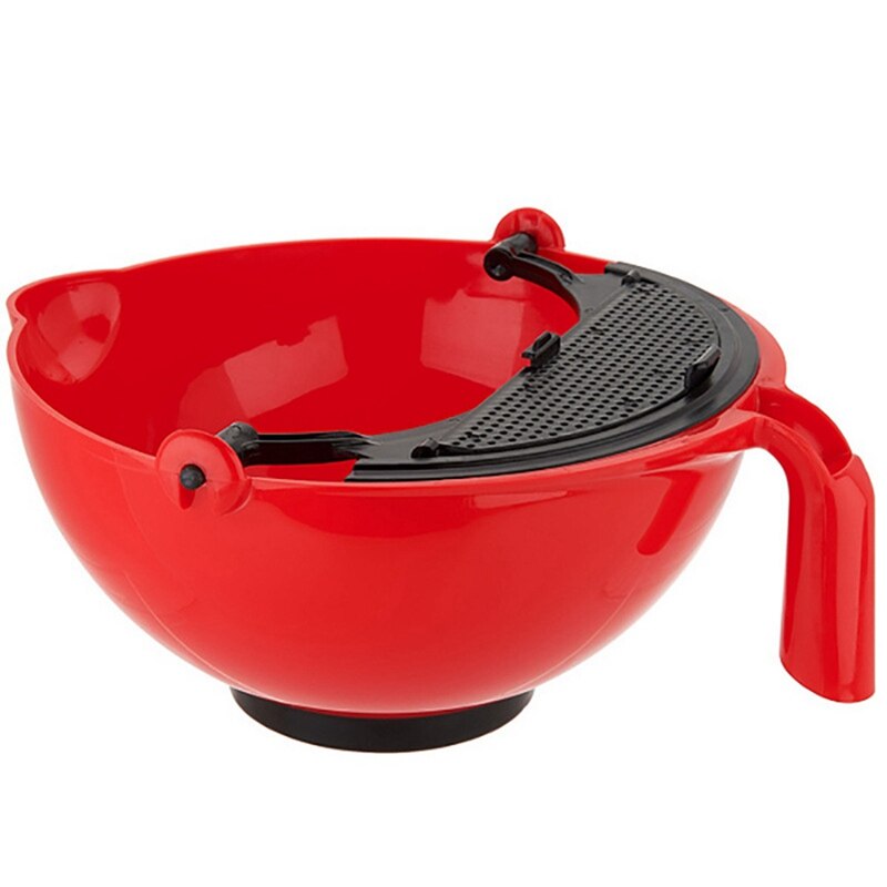 Multipurpose Mixing Bowl with Clapboard Cutlery Separating Bowl Salad Fruit and Vegetable Bowl Spatula Baking Mixer Kitchen Tool: RD