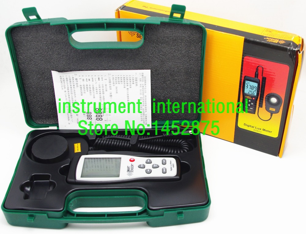 Smart Sensor AS823 Digital lux illuminance flow meter light 1~200.000lux