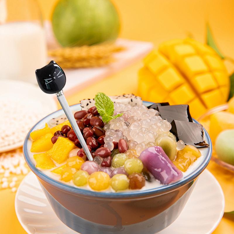 Rührlöffel für Katzen, eleganter Katzenlöffel, Kaffeelöffel, Tasse, Teelöffel, lustiger Teelöffel für glattes Eis, Dessertlöffel, Kaffee