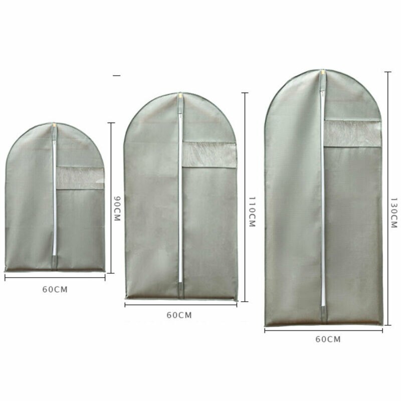 Universele ademende vochtwerende non-woven kleding stofhoes zichtbare kledinghoes ritssluiting opbergzak beschermer