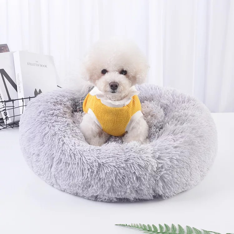 Cama larga de felpa para gatos, cojín relajante para gatos, caseta para perros grande, súper suave, esponjosa y cómoda.: 4 / 40cm