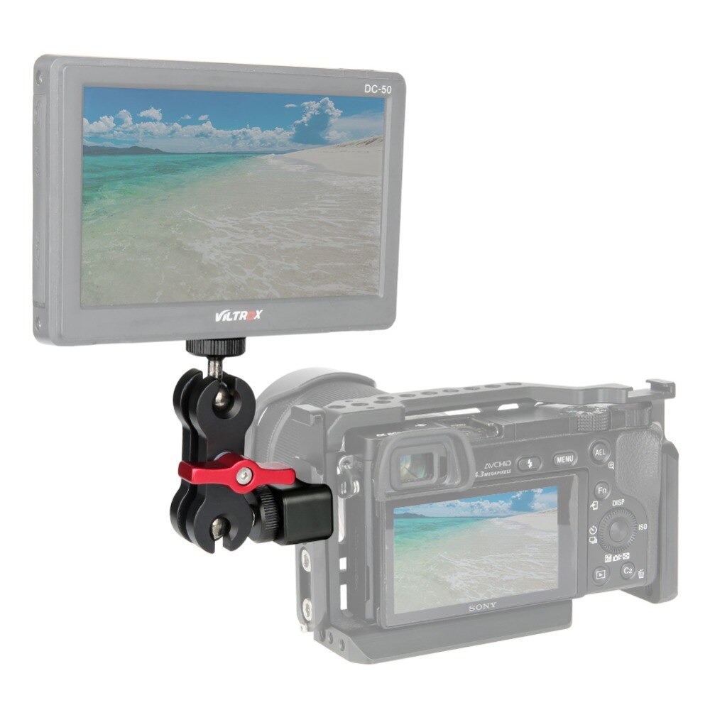 NICEYRIG DSLR Camera Stand Accessories DSLR Camera Rig Shoe Mount Adjustable EVF Support Mount for Monitor &amp; Viewfinder