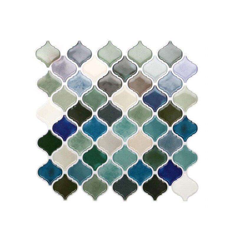 1 sztuk naklejki płytki mozaikowy wzorek samoprzylepne naklejki ścienne na wystrój salonu kuchnia wystrój łazienki 10*10Cm: 1