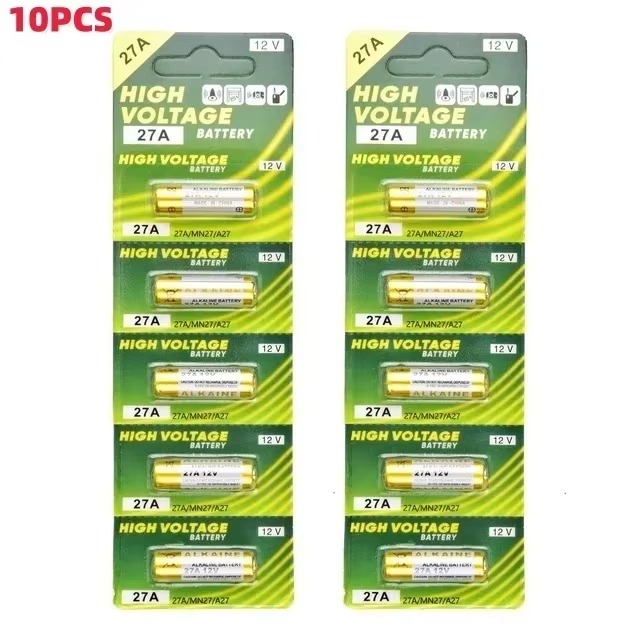 5-60PCS 27A 12V Batterie A27 27A G27A MN27 MS27 GP27 V27GA Für Türklingel, rollladen, Garage tür Fernbedienung, Trockenen Alkaline Batterie: Black