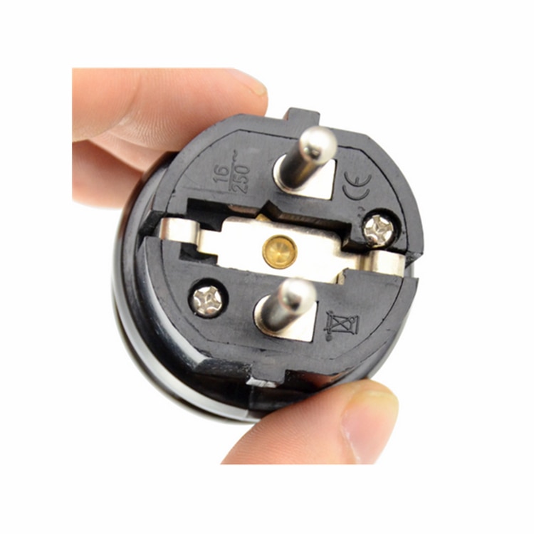European Rewireable Two Round Plug 250V 16A CCE 7/7 Standard Plug,1 pcs