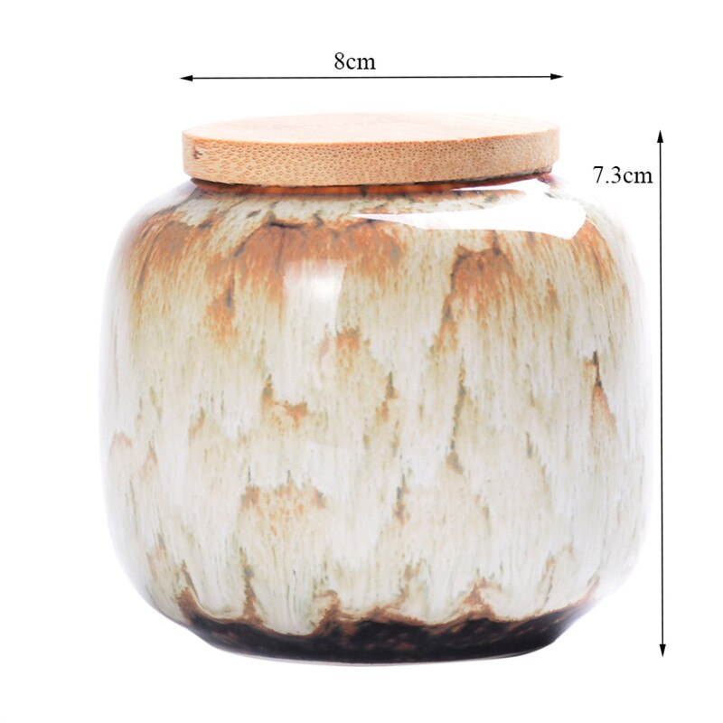 Ceramiczne przyprawy kuchenne pudełko retro rozszczepienie kolor pojemniki robić herbaty pojemniki na żywność podróż butelka robić przechowywania kawy porcelanowy słoik na przyprawy