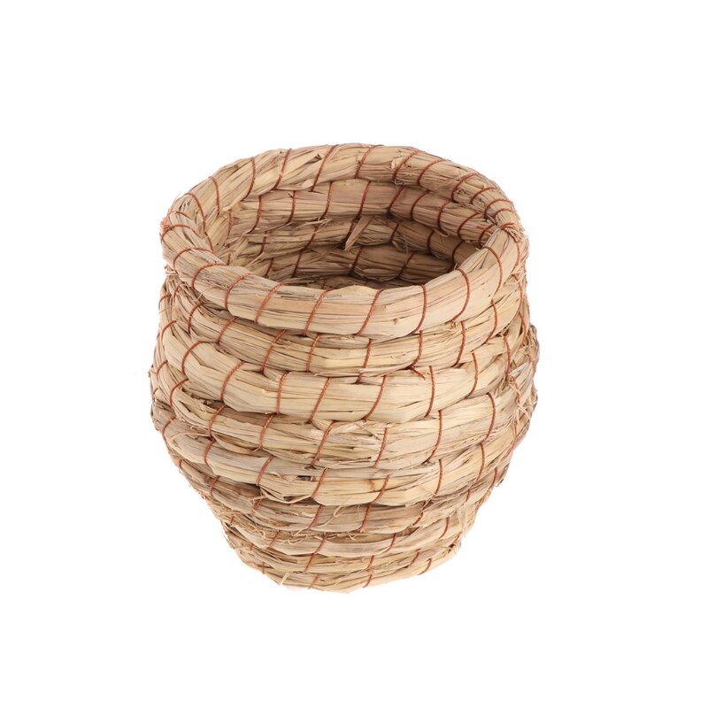Bird Nest Woven Natural Straw Parrots Pigeon Swallow Small House Cage Handmade