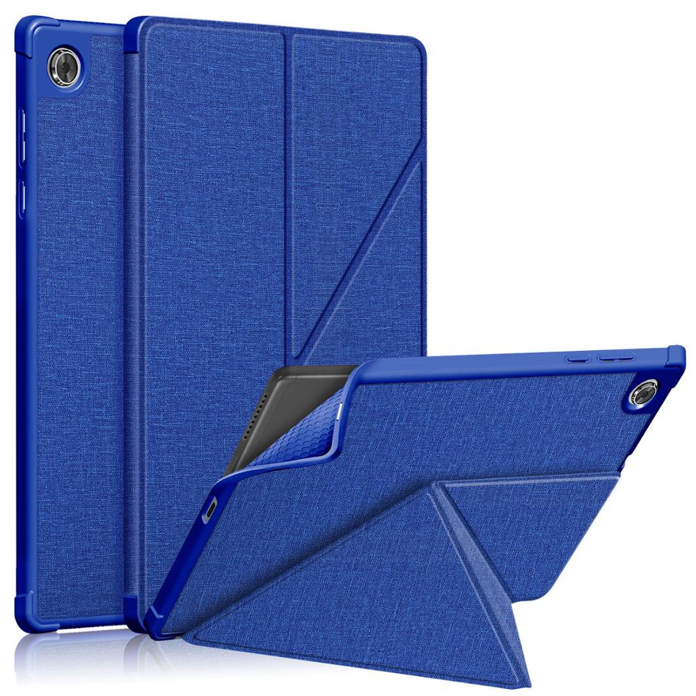 Til lenovo tab  m10 hd etui, cover til  m10 hd 2nd gen tb -x306f tb -x306x tablet taske: Bxjg mørkeblå