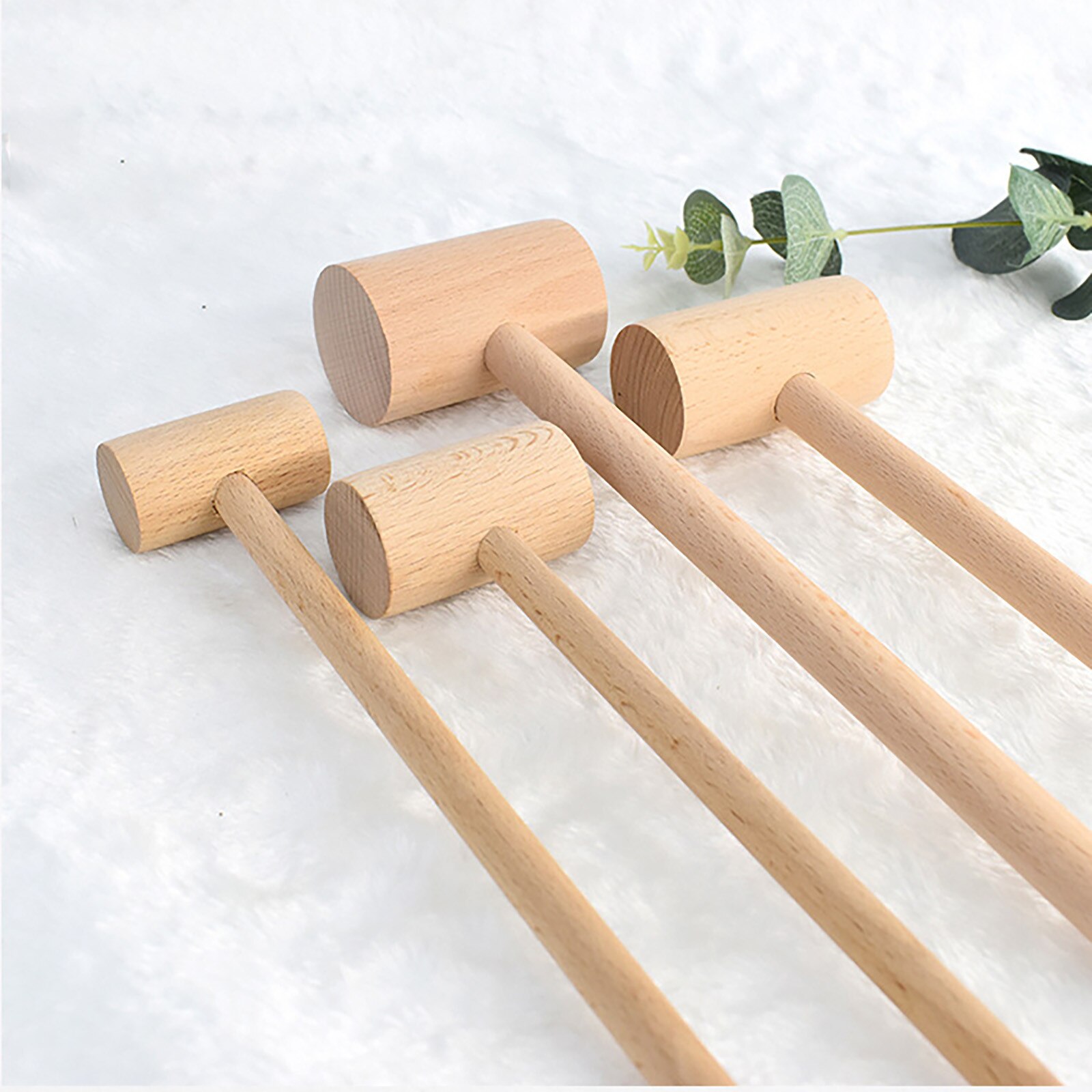 Seafood Crab Mallet Multifunctional Natural Hardwood Mallet Cracking Seafood Tool
