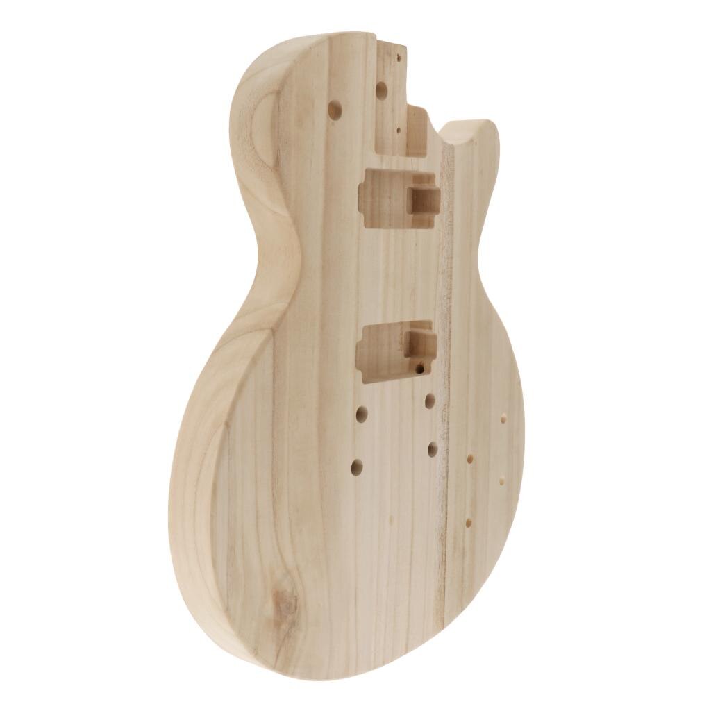 Unfinished Guitar Body fit for ST Electric Guitar, Maple Wood DIY Parts, Fine Workmanship, Durable and Safe to Use.