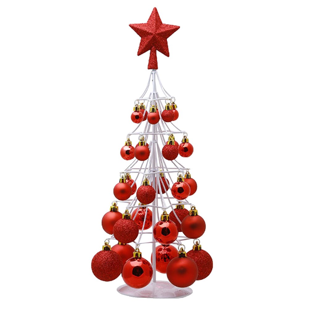 Party Supplies Layout Tree Top Star Decoration Craft Mini Home Christmas Ornament Ball Tower Exquisite Year
